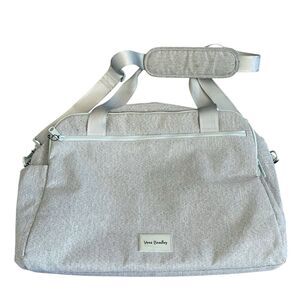 Vera Bradley Re-active Weekender Travel Bag Light Blue 17x13”